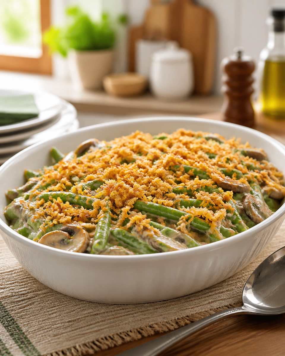 Green Bean Casserole from Scratch (No Canned Soup)