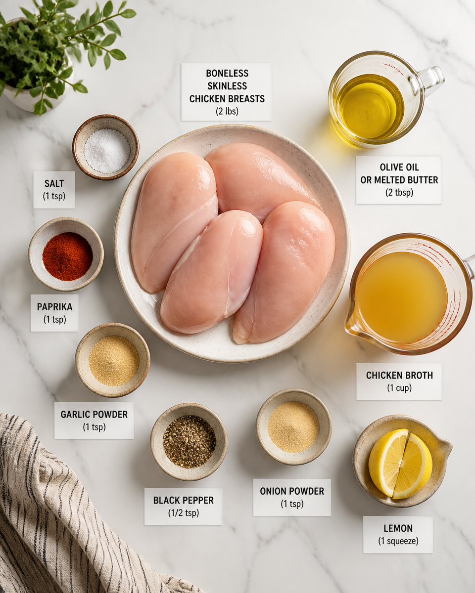 Crock Pot Chicken Breast (Easy, Juicy)