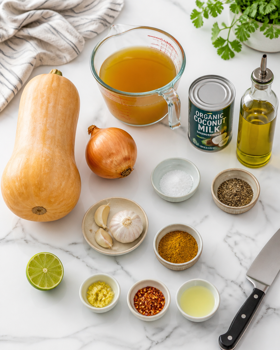 Butternut Squash Soup with Coconut Milk