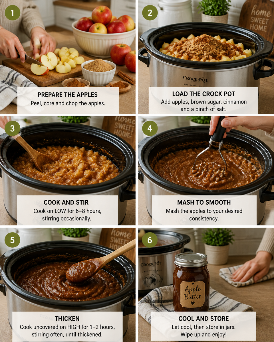 Easy Apple Butter Recipe (Slow Cooker, 3 Ingredients)