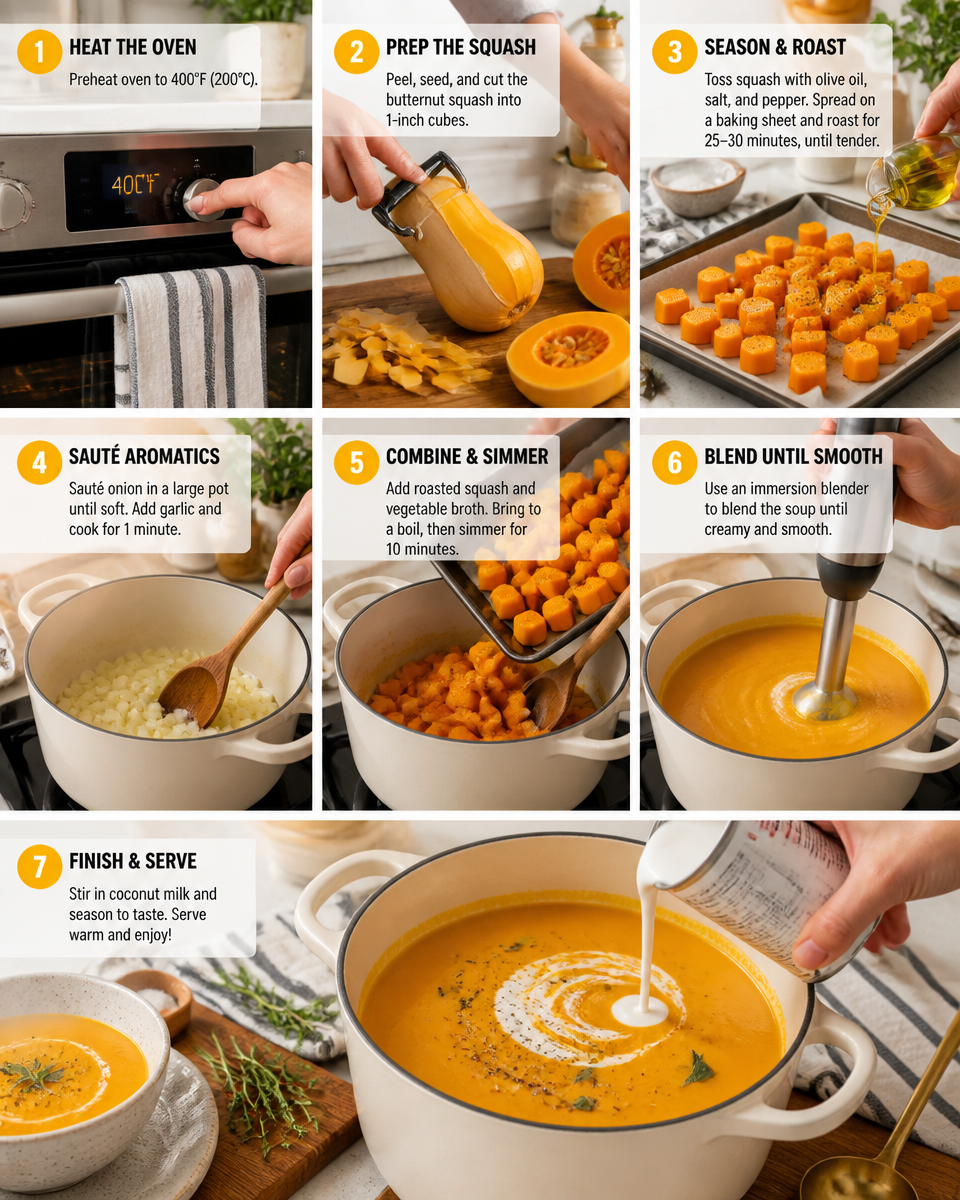 Butternut Squash Soup with Coconut Milk