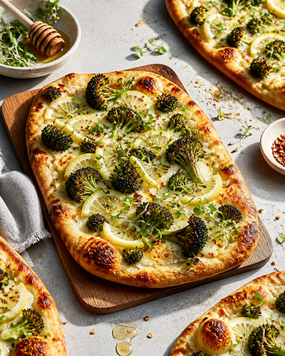 Easy Hot Honey Drizzle Flatbread — Sweet Spicy Pizza