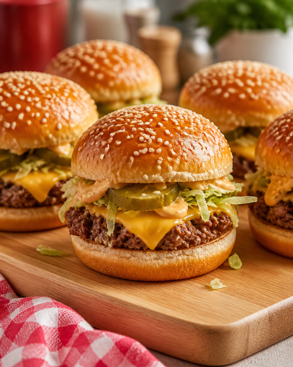 Easy Big Mac Sliders — Copycat Party Burger