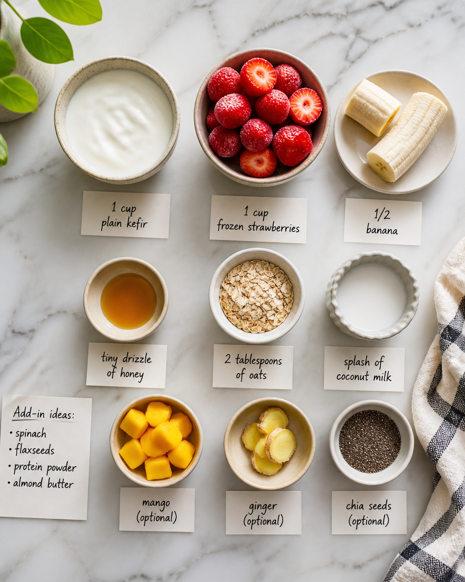 Easy Kefir Smoothie — Probiotic Gut Health