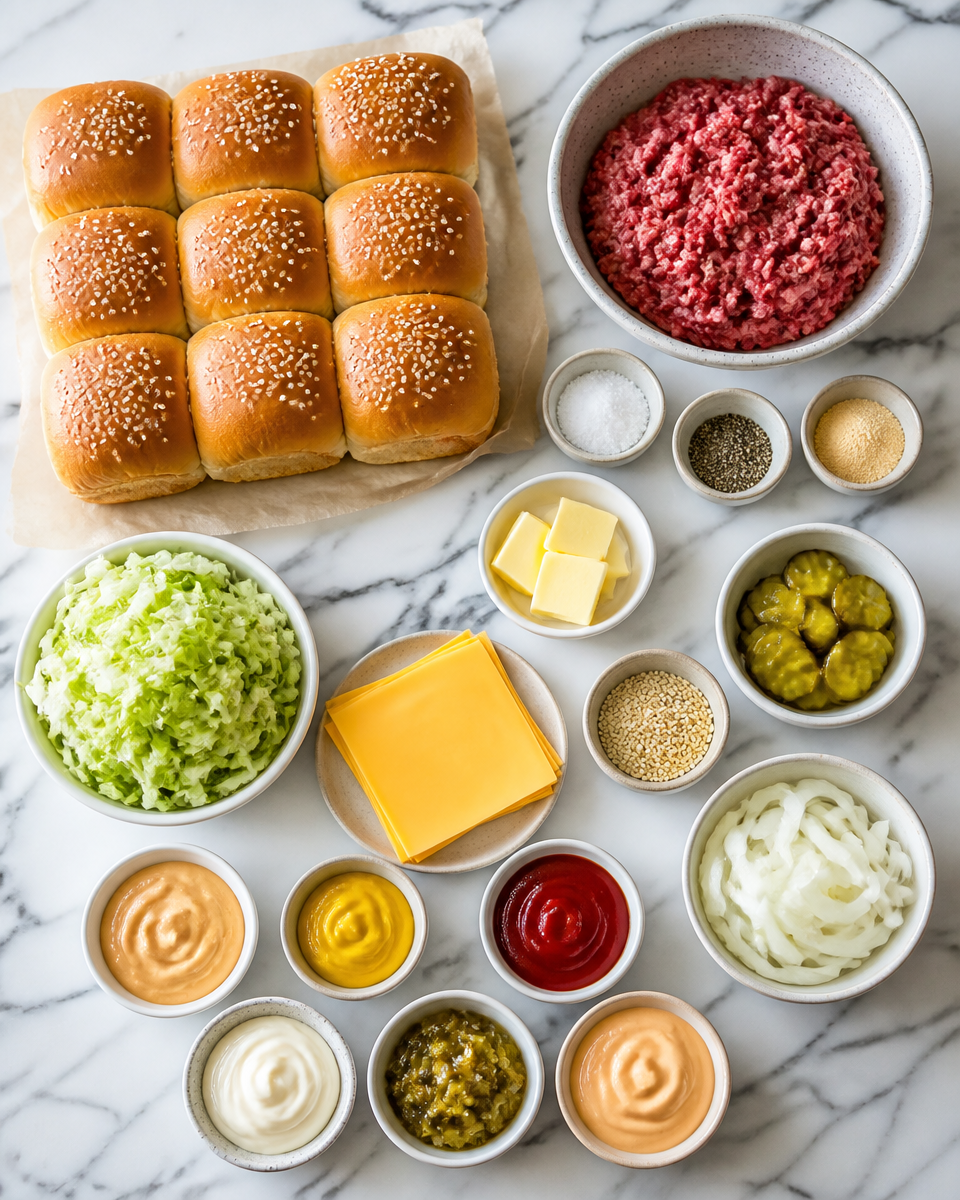 Easy Big Mac Sliders — Copycat Party Burger