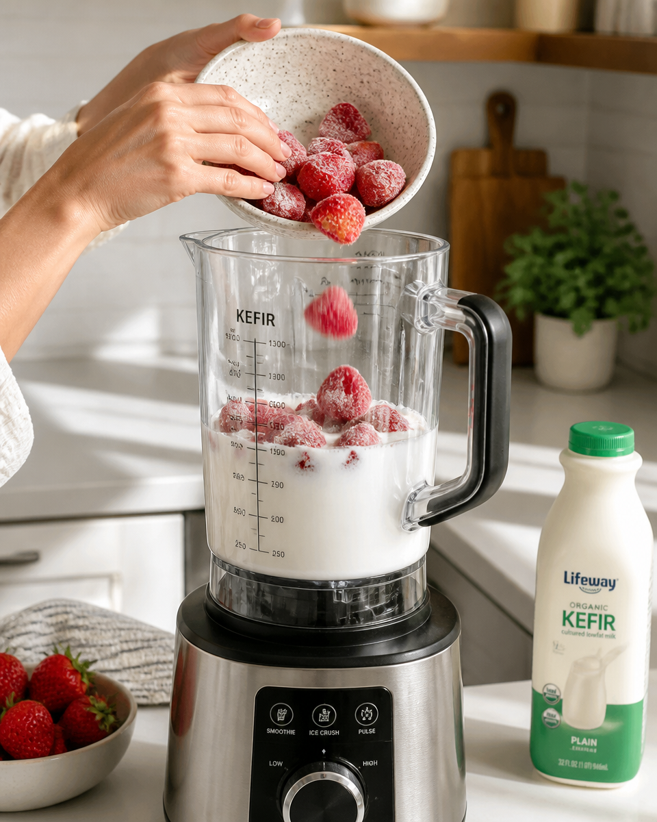 Easy Kefir Smoothie — Probiotic Gut Health