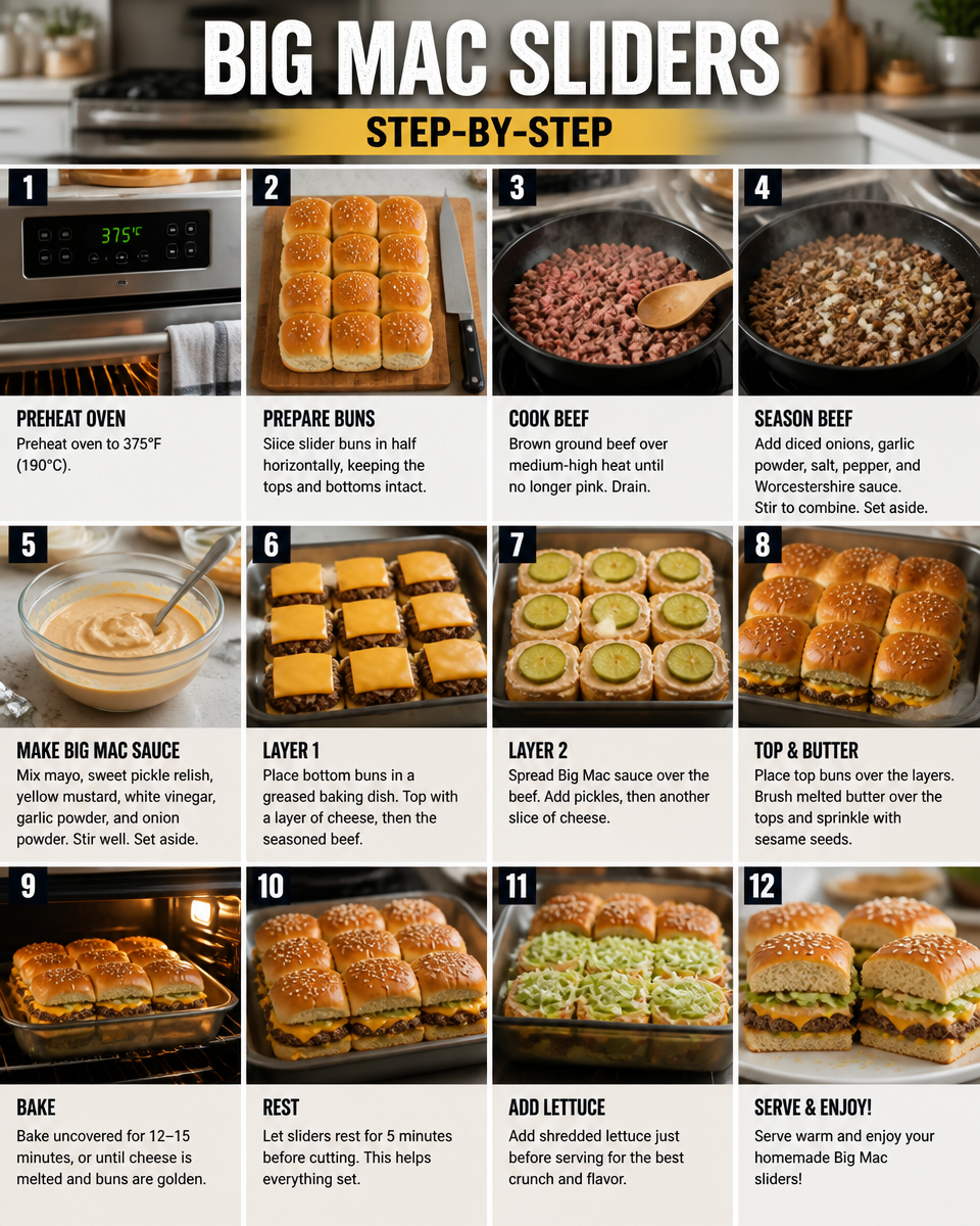 Easy Big Mac Sliders — Copycat Party Burger