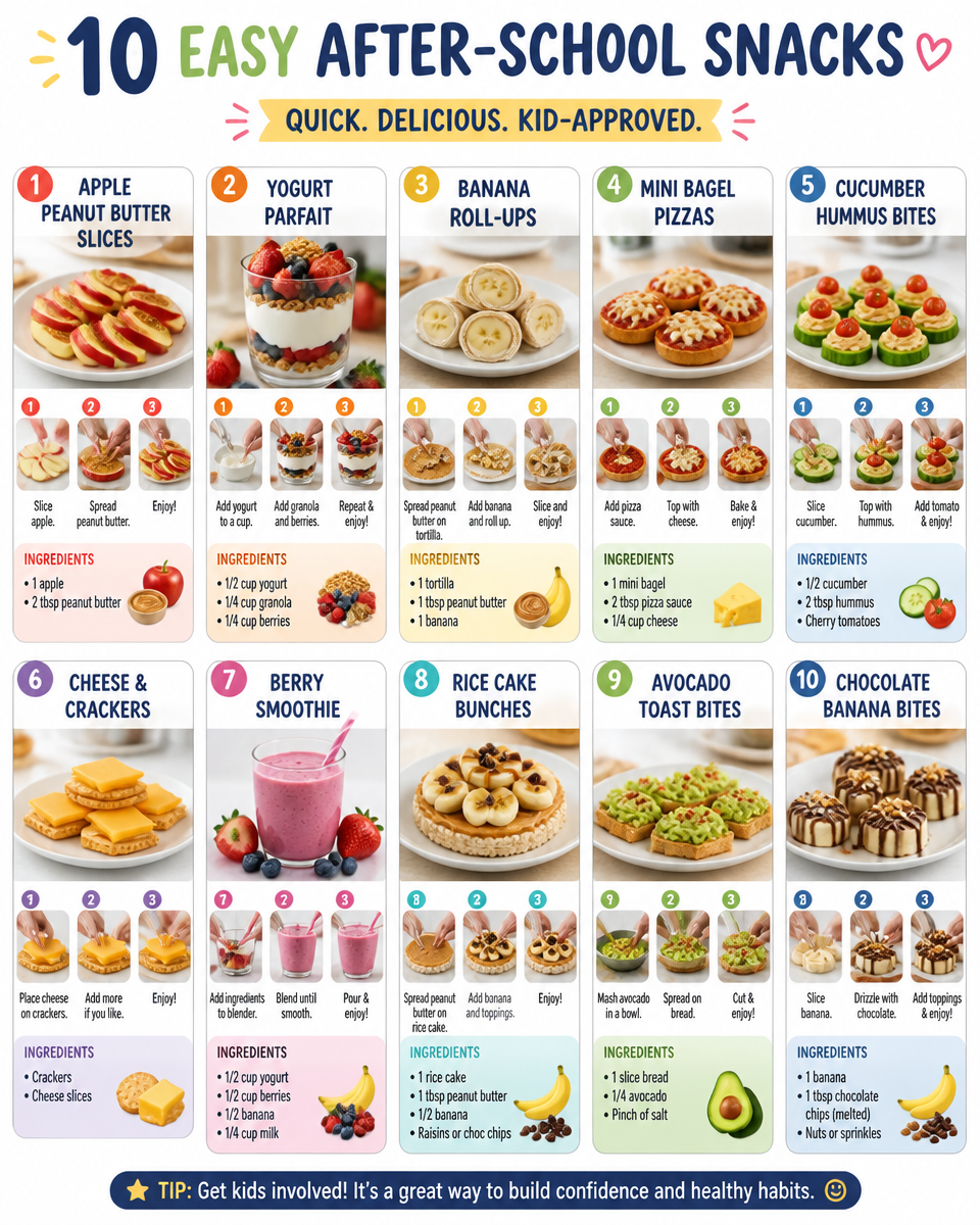 Easy After School Snack Ideas — 10 Quick Recipes