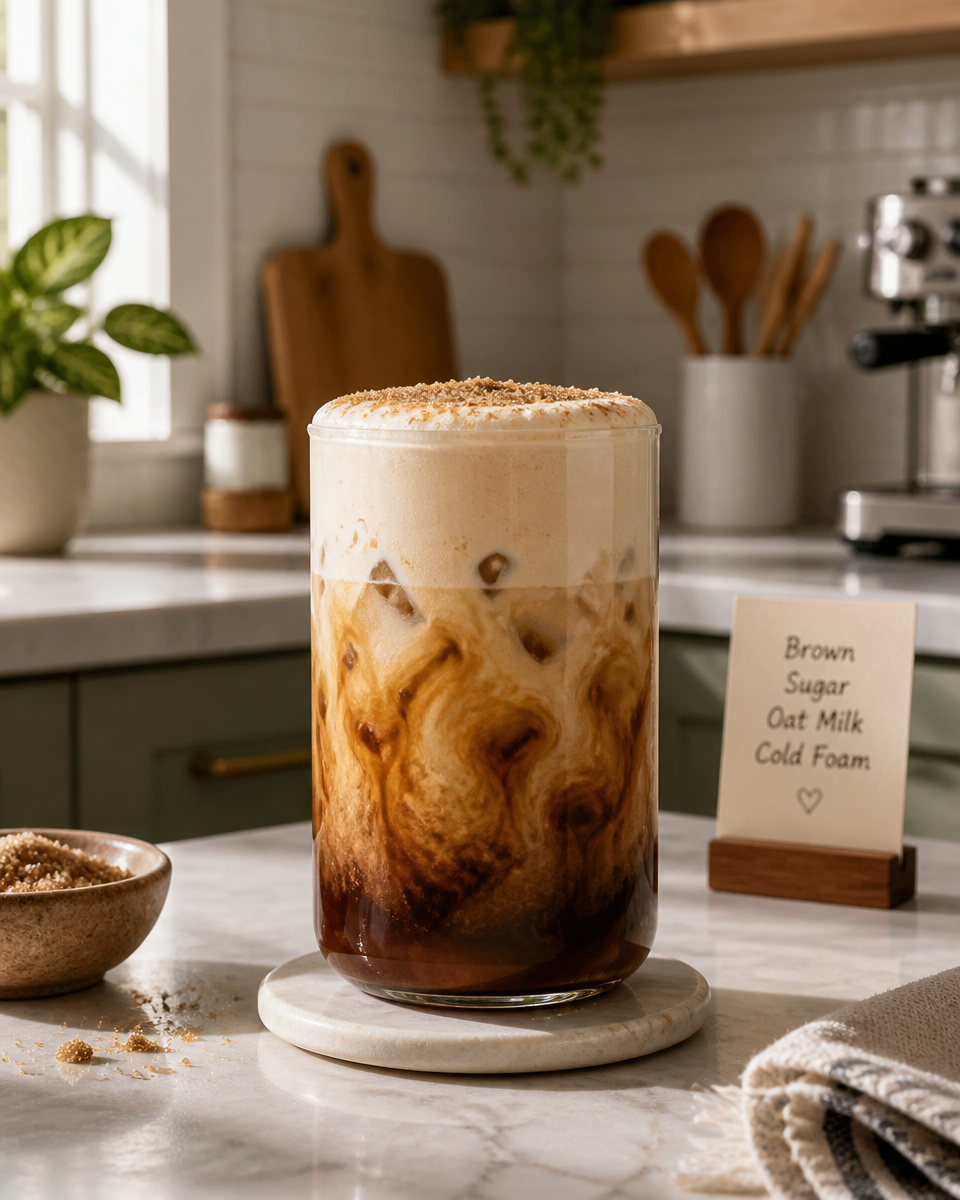 Brown Sugar Oat Milk Cold Foam (Starbucks Copycat)