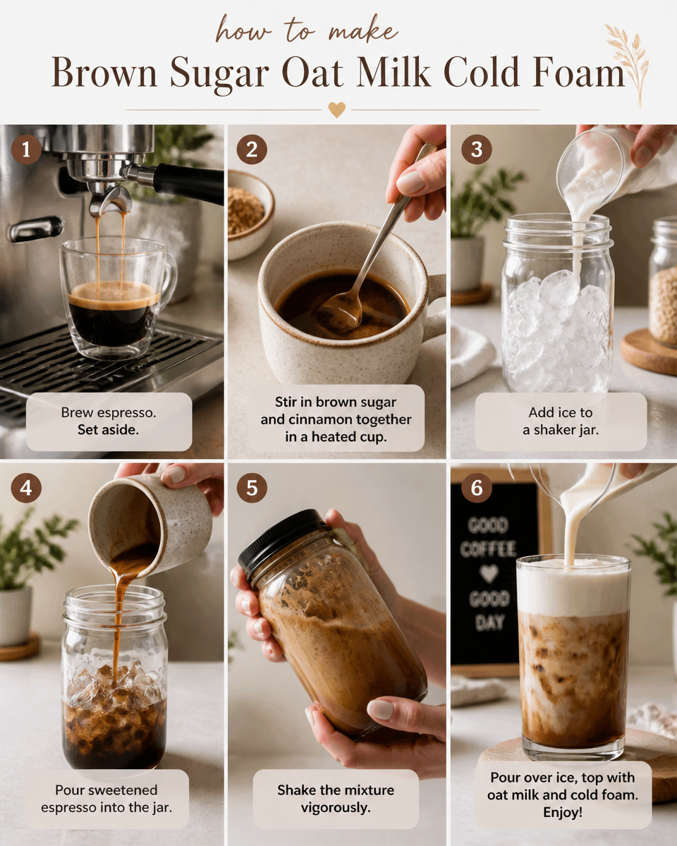 Brown Sugar Oat Milk Cold Foam (Starbucks Copycat)