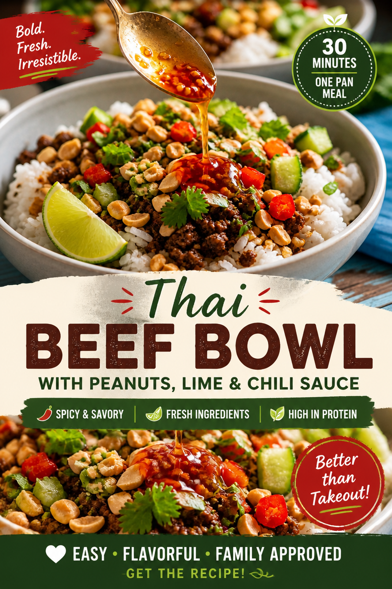 Easy Sweet Chili Chicken Bowl — Thai Inspired