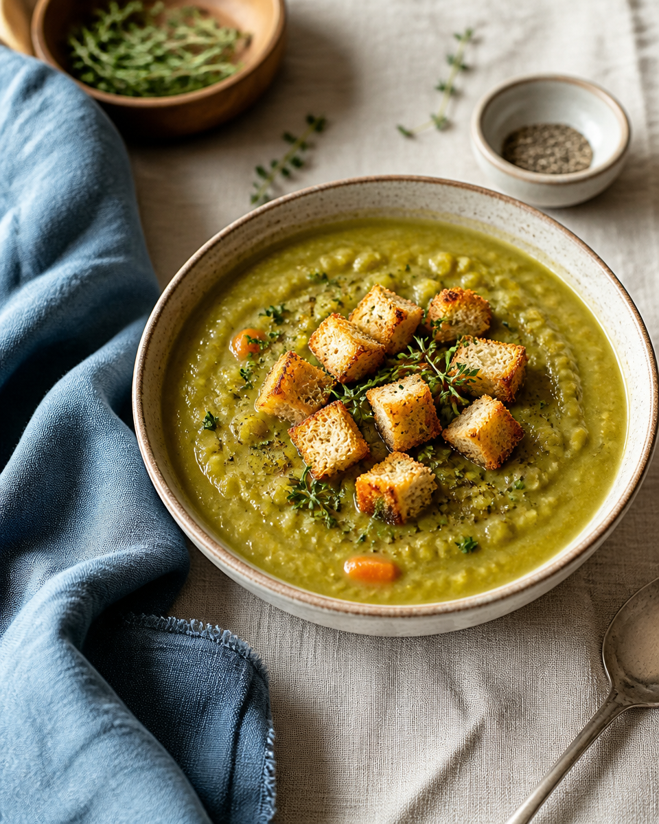 Easy Split Pea Soup — Classic Comfort Ham