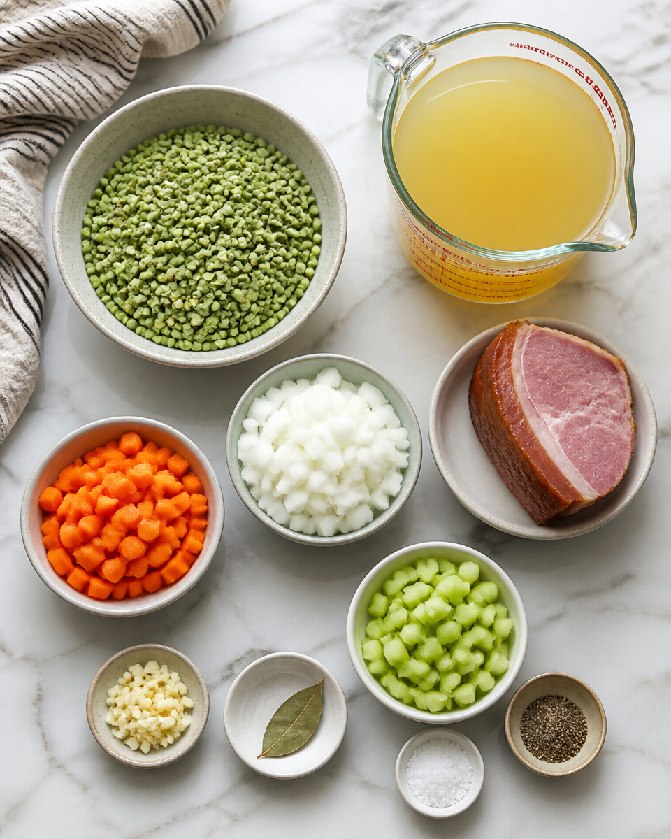 Easy Split Pea Soup — Classic Comfort Ham