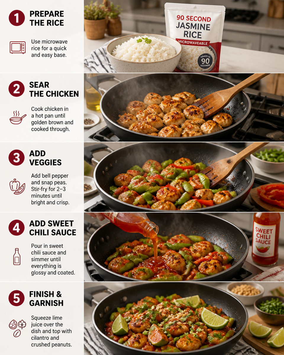 Easy Sweet Chili Chicken Bowl — Thai Inspired