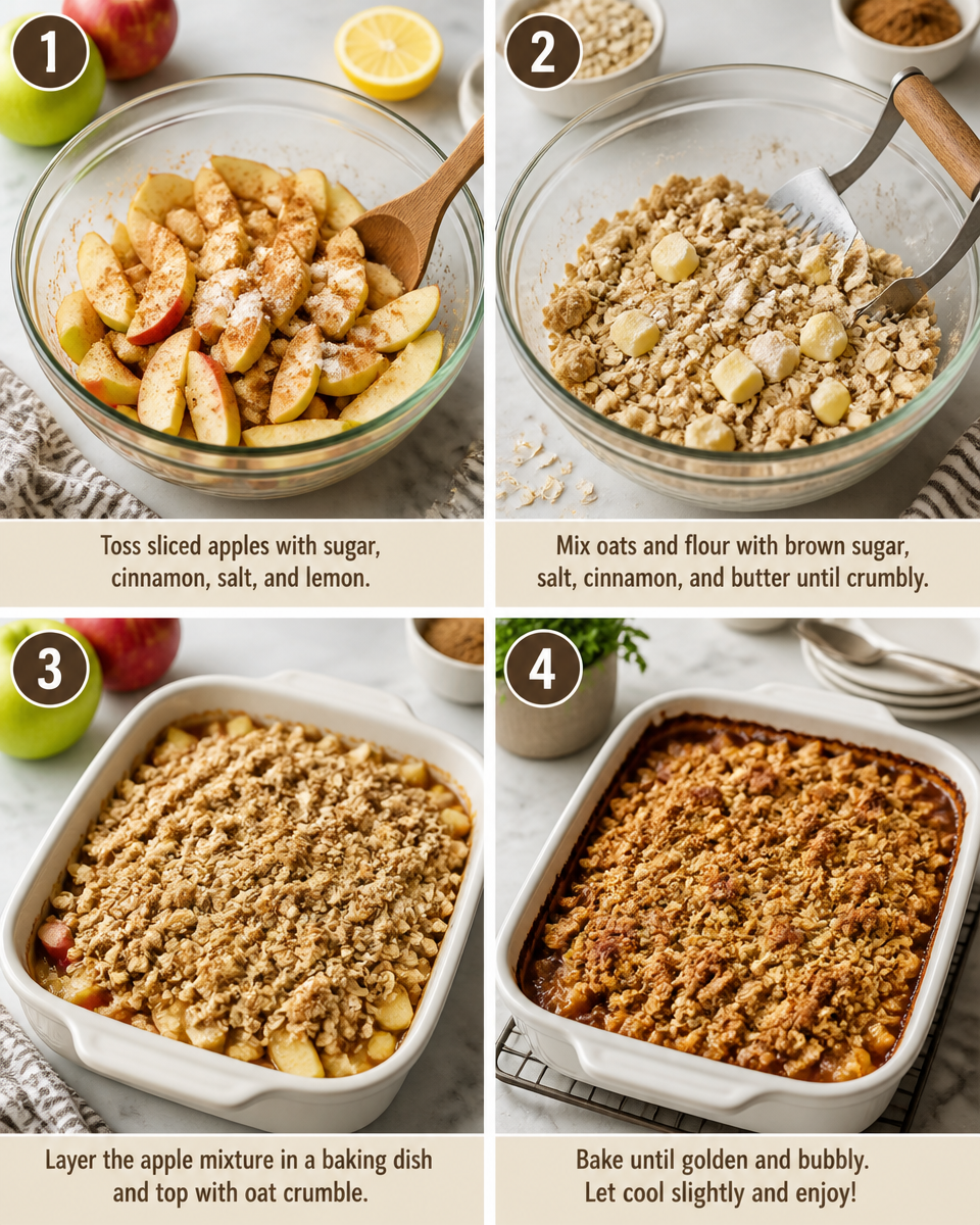 Easy Apple Crisp — Simple Oat Topping Dessert
