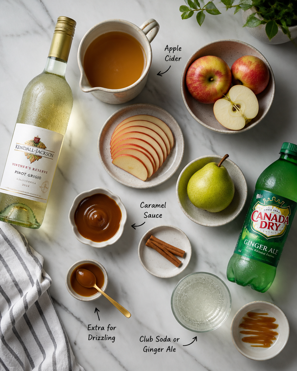 Caramel Apple Sangria Punch