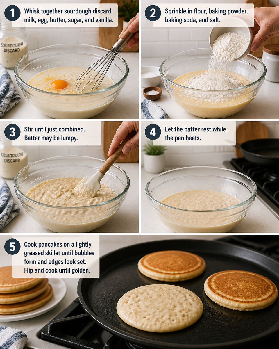 Easy Sourdough Discard Pancakes