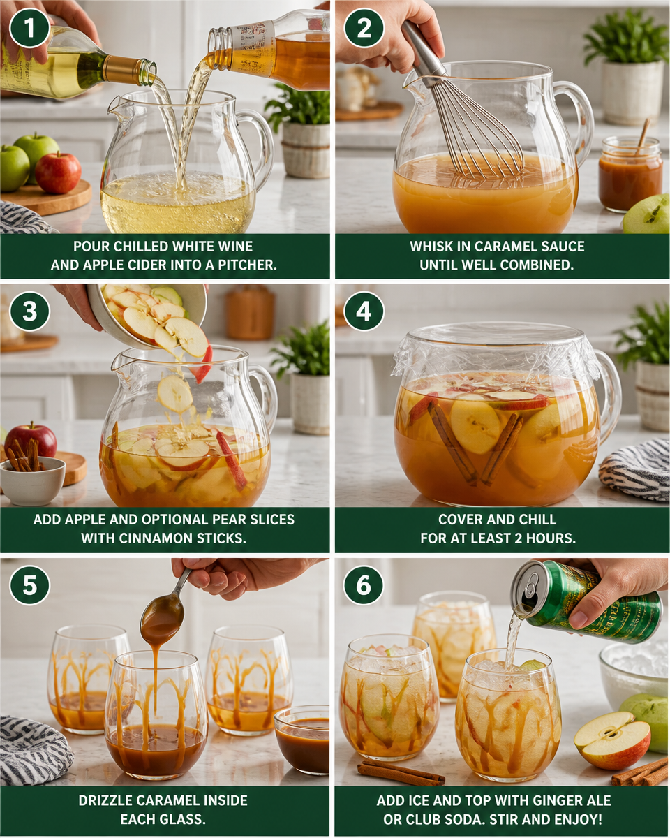 Caramel Apple Sangria Punch