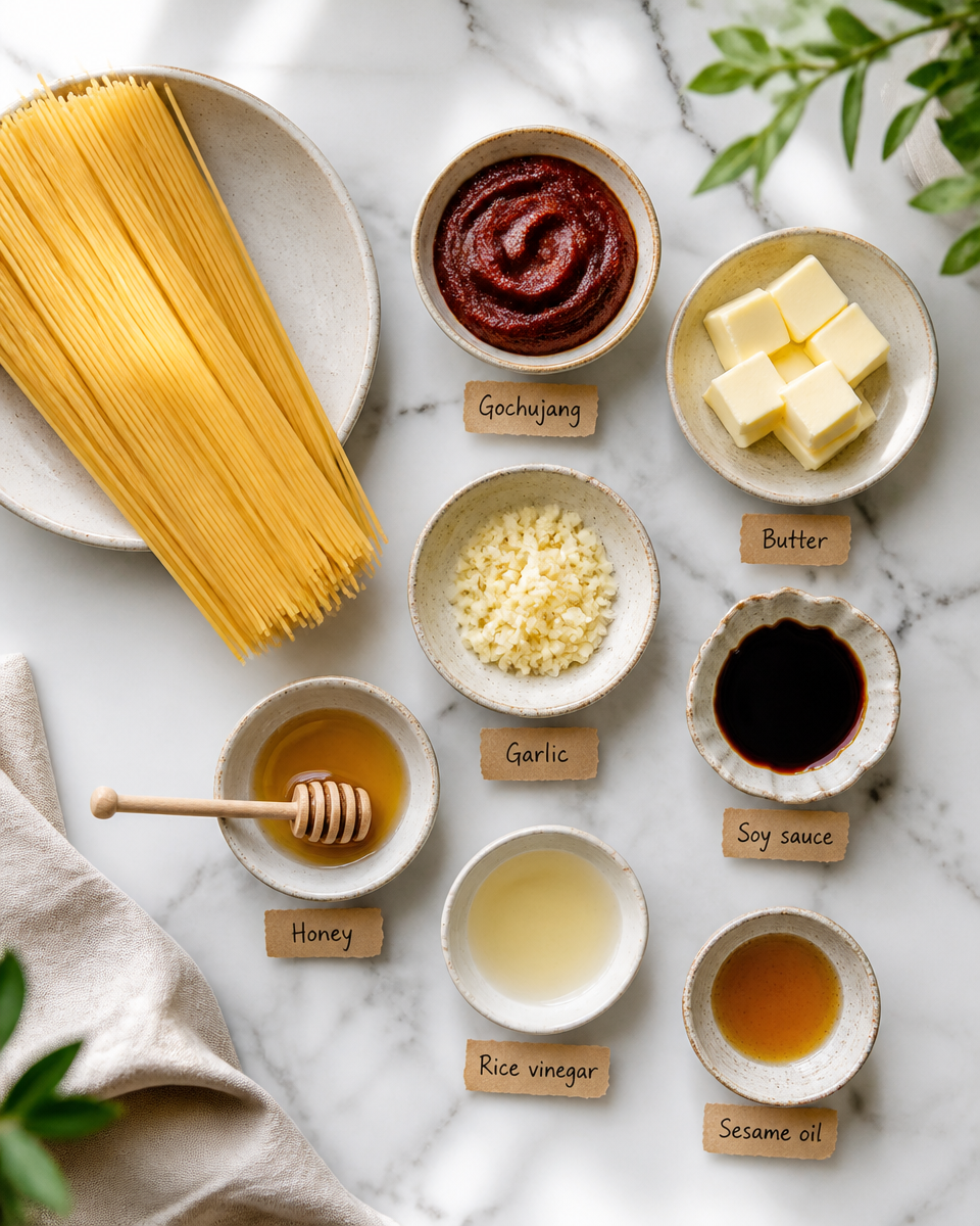 Easy Gochujang Butter Noodles — Korean Spicy Pasta