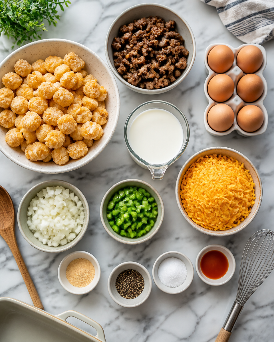 Easy Tater Tot Breakfast Casserole — Morning Bake