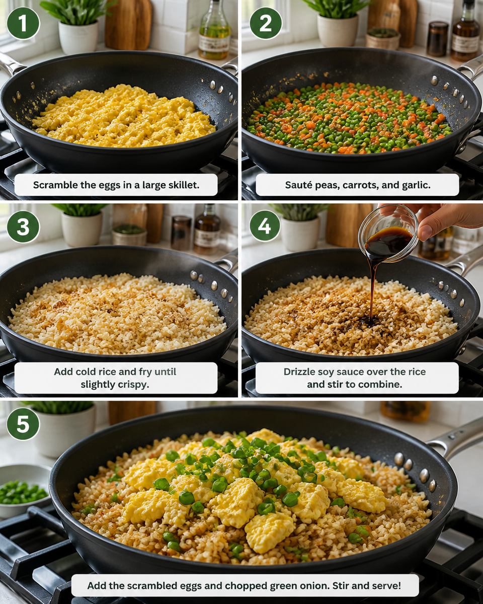 Easy Egg Fried Rice — Budget 15 Minute Dinner