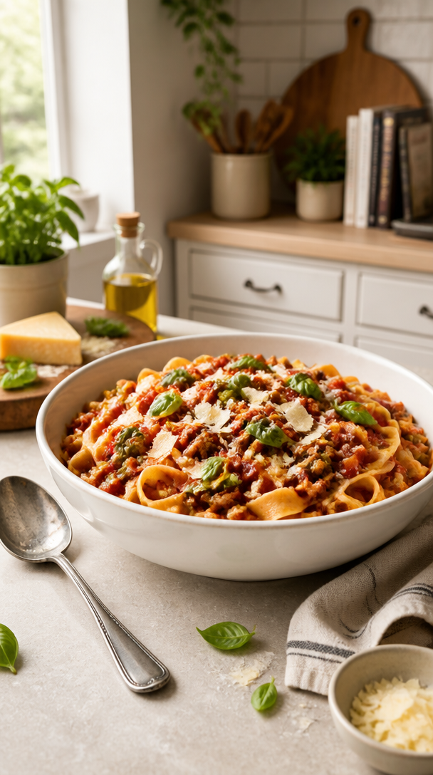 Savor the Flavor with Italian Drunken Noodles Delight!