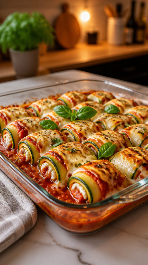 Savor the Flavor: Cheesy Zucchini & Ricotta Roll Ups