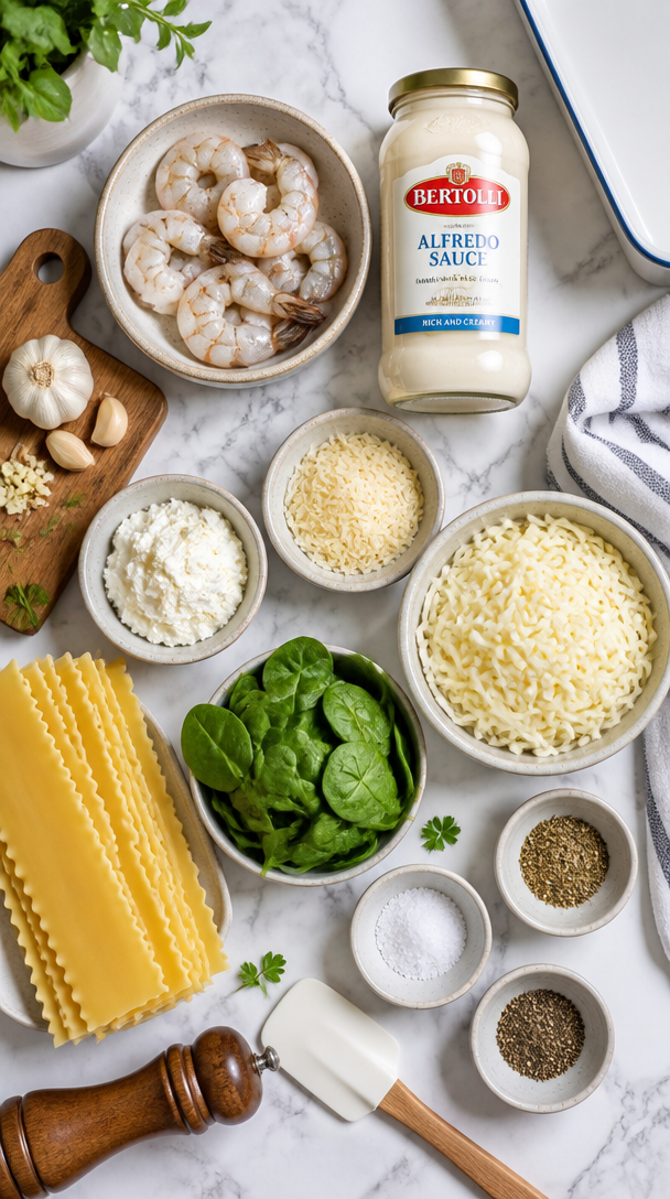 Seafood Alfredo Lasagna Roll-Ups