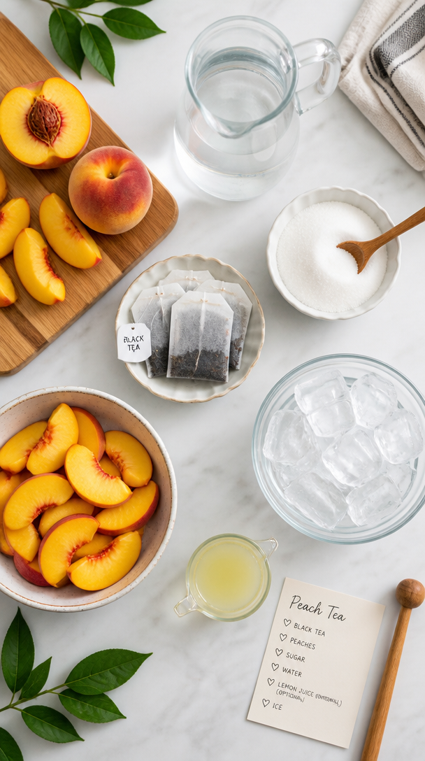 Deliciously Sweet Southern Peach Tea - A Sip of Summer