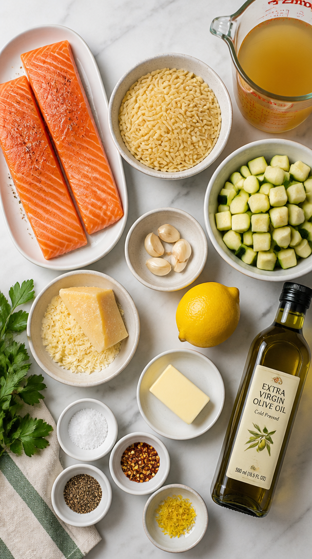 Savory Salmon Zucchini Orzo Pasta: A Quick Weeknight Delight
