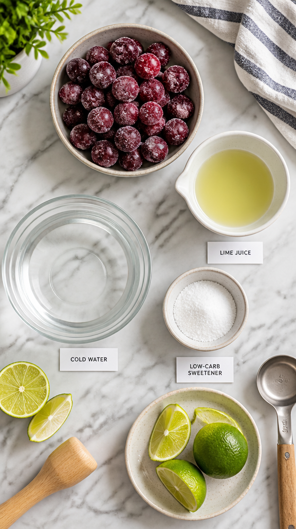 Refreshingly Easy 4-Ingredient Low-Carb Cherry Lime Slushie