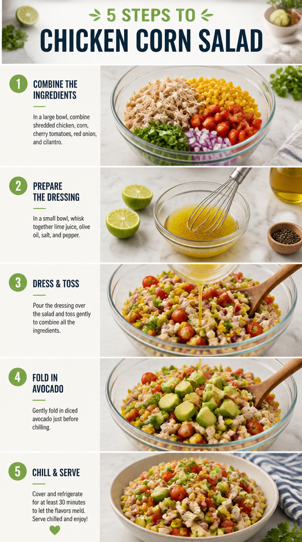 Fresh & Zesty Delicious Chicken Corn Salad for Summer Days