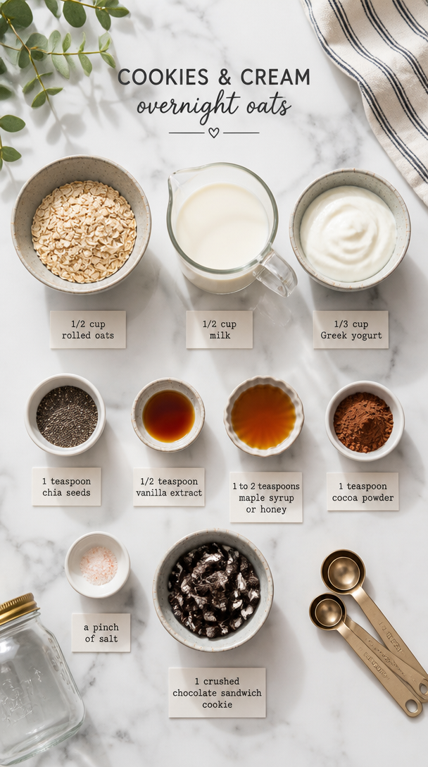 Delicious Cookies and Cream Overnight Oats You’ll Love