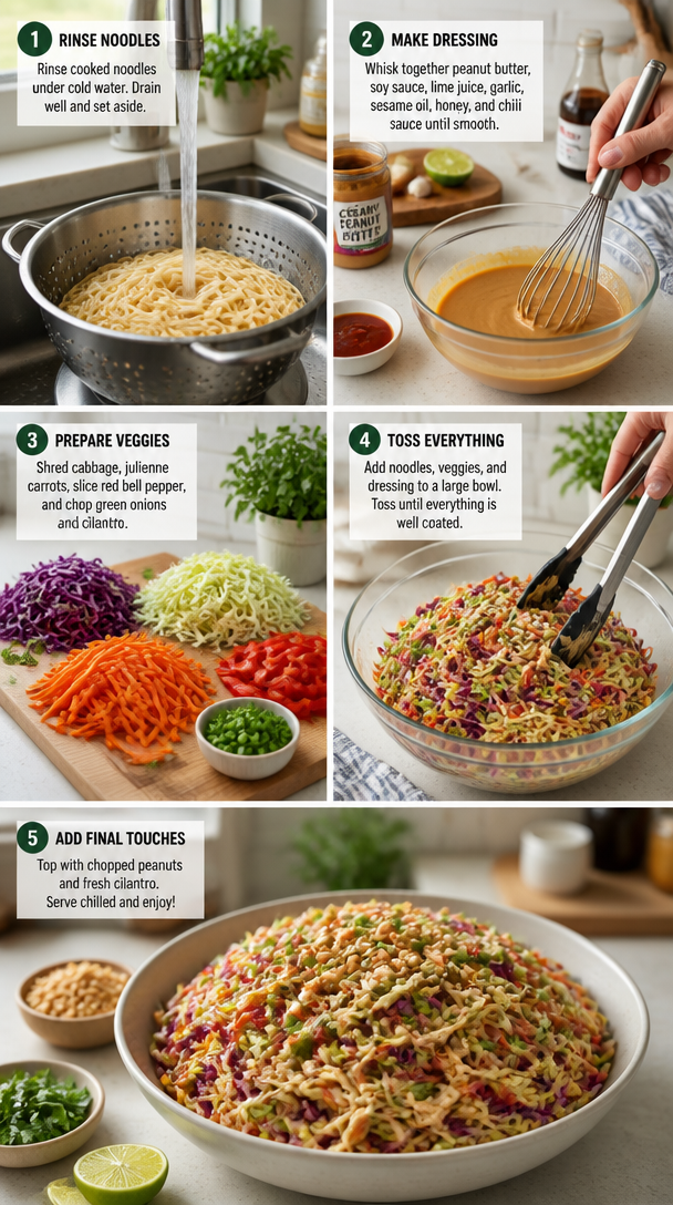 Deliciously Fresh Best Thai Peanut Pasta Salad You'll Love