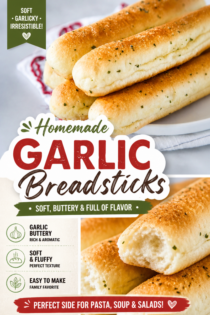 Copycat Olive Garden Breadsticks (Soft and Buttery)