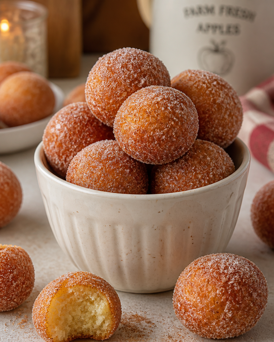 Apple Cider Donut Holes (Air Fryer)