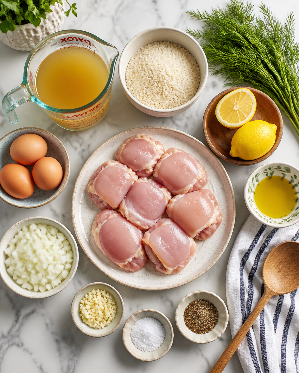 Mediterranean Lemon Chicken Soup