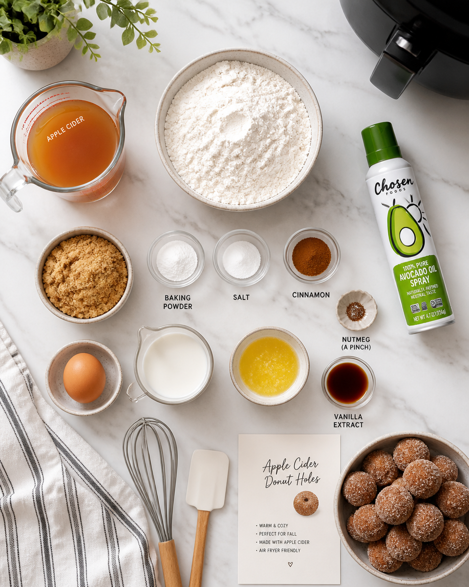 Apple Cider Donut Holes (Air Fryer)