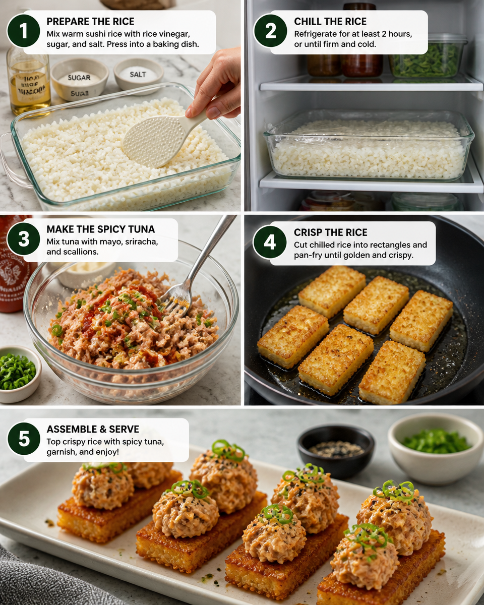 Crispy Rice Spicy Tuna Bites