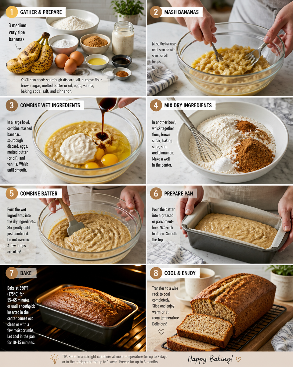 Sourdough Banana Bread (with Discard)
