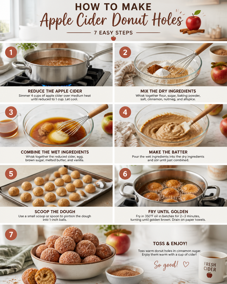 Apple Cider Donut Holes (Air Fryer)