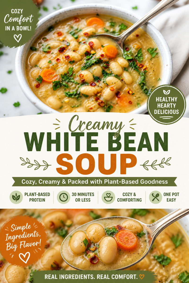 Easy Cannellini Bean Soup — Italian White Bean