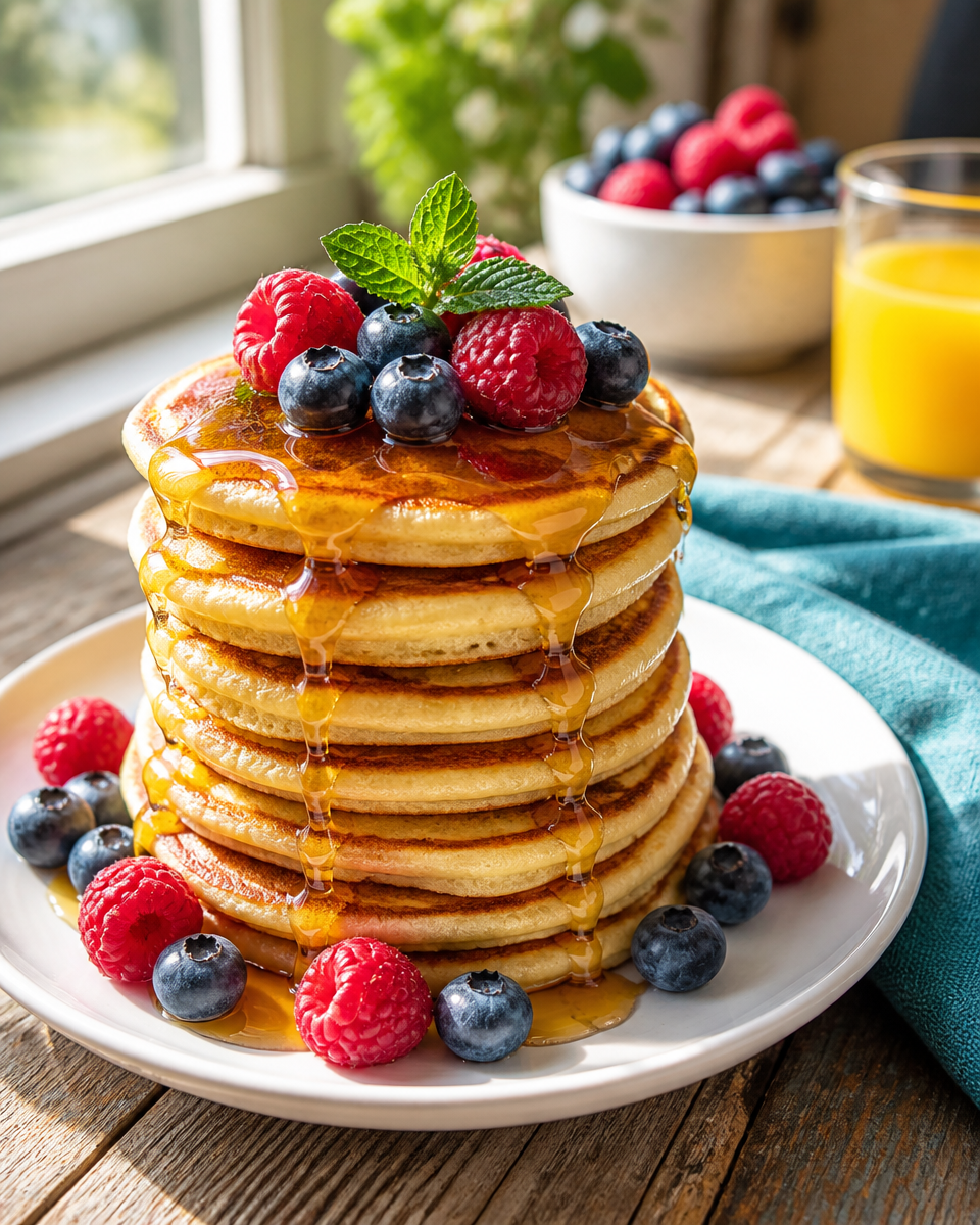 Easy Sourdough Discard Pancakes — No Waste Fluffy