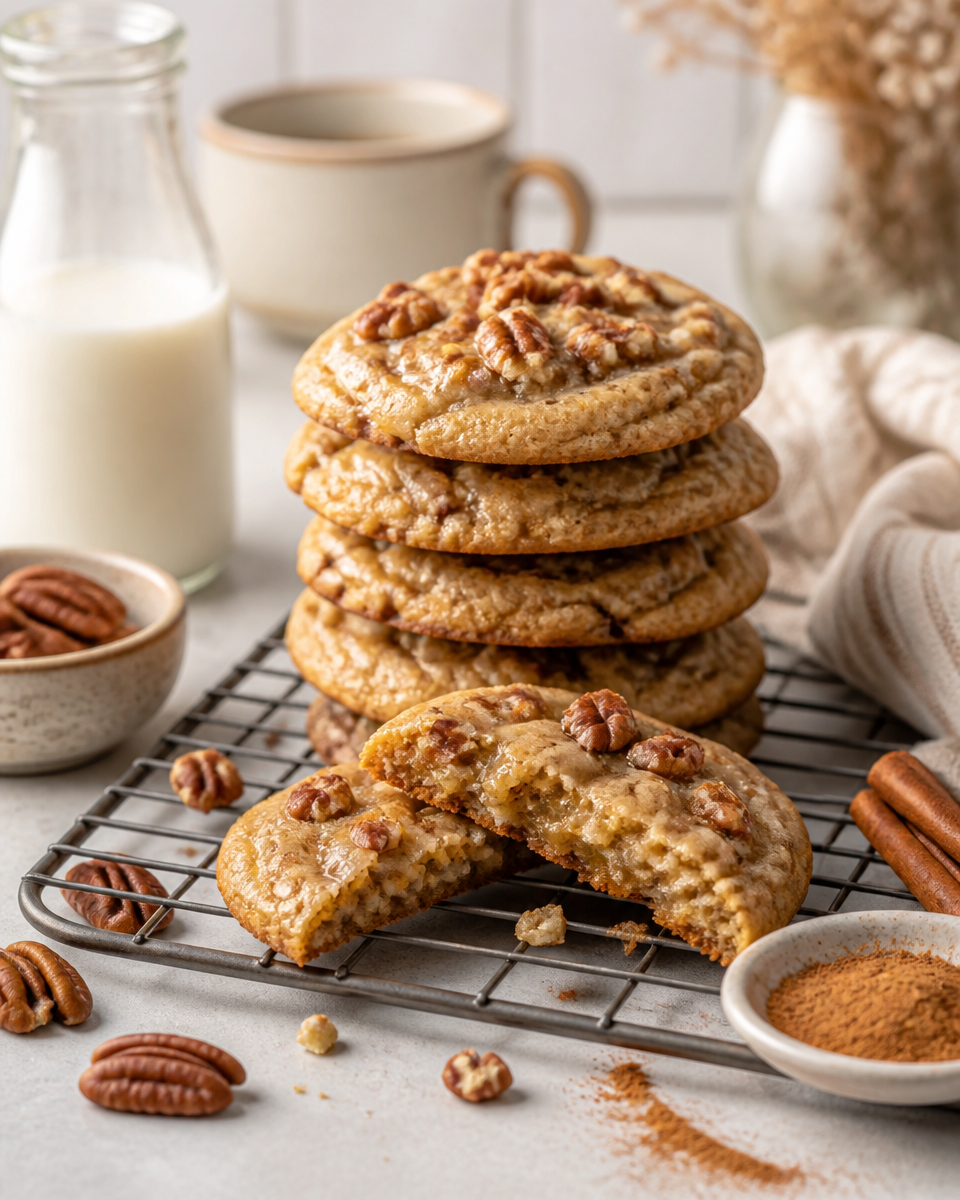 Easy Maple Pecan Cookies — Fall Spiced