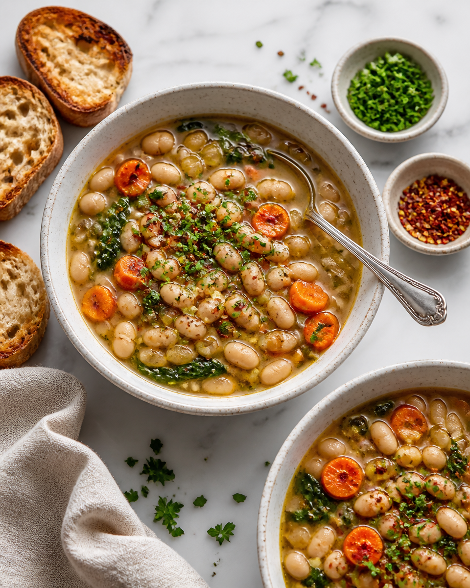 Easy Cannellini Bean Soup — Italian White Bean