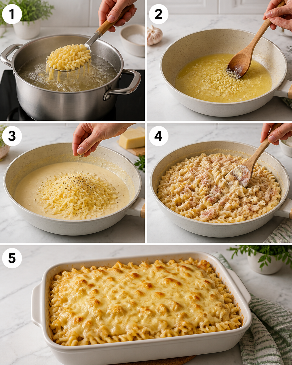 Easy Tuna Pasta Bake — Budget Family Dinner