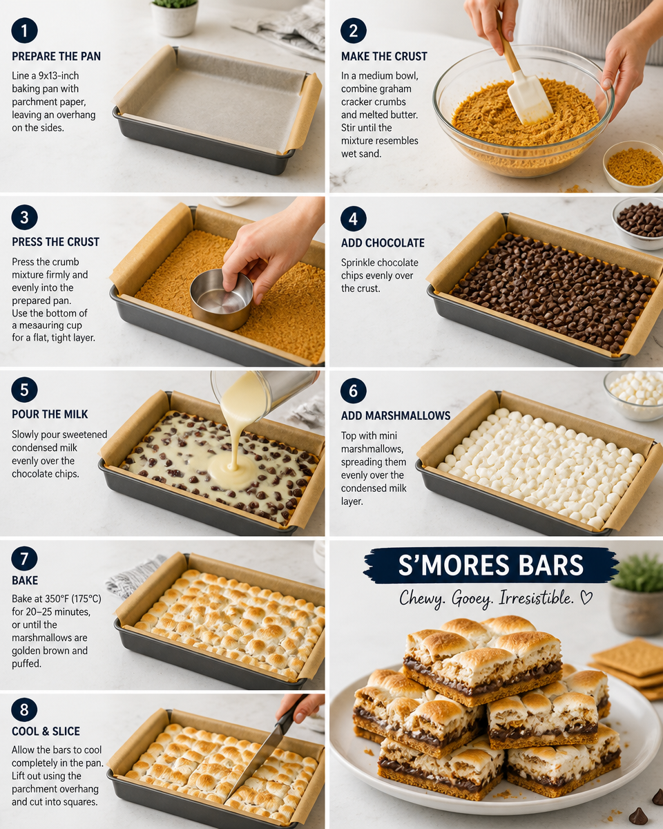 Easy Smores Bars — Gooey Campfire Cookie