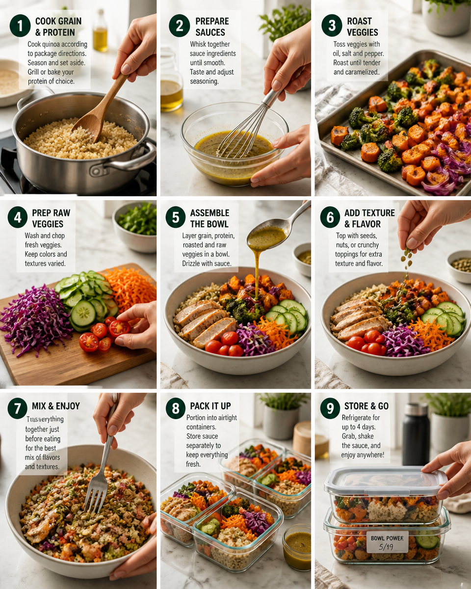 Easy Meal Prep Lunch Bowls — Work School Week