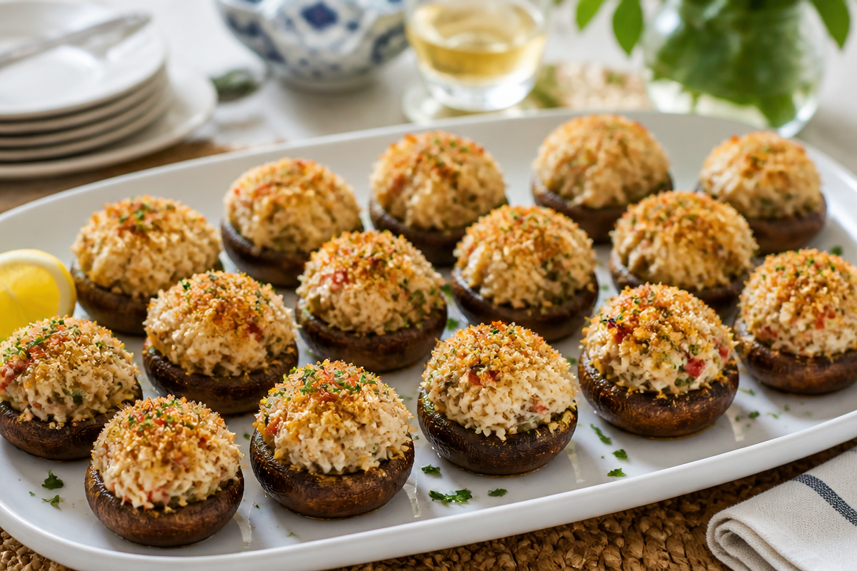 Crab Stuffed Mushrooms