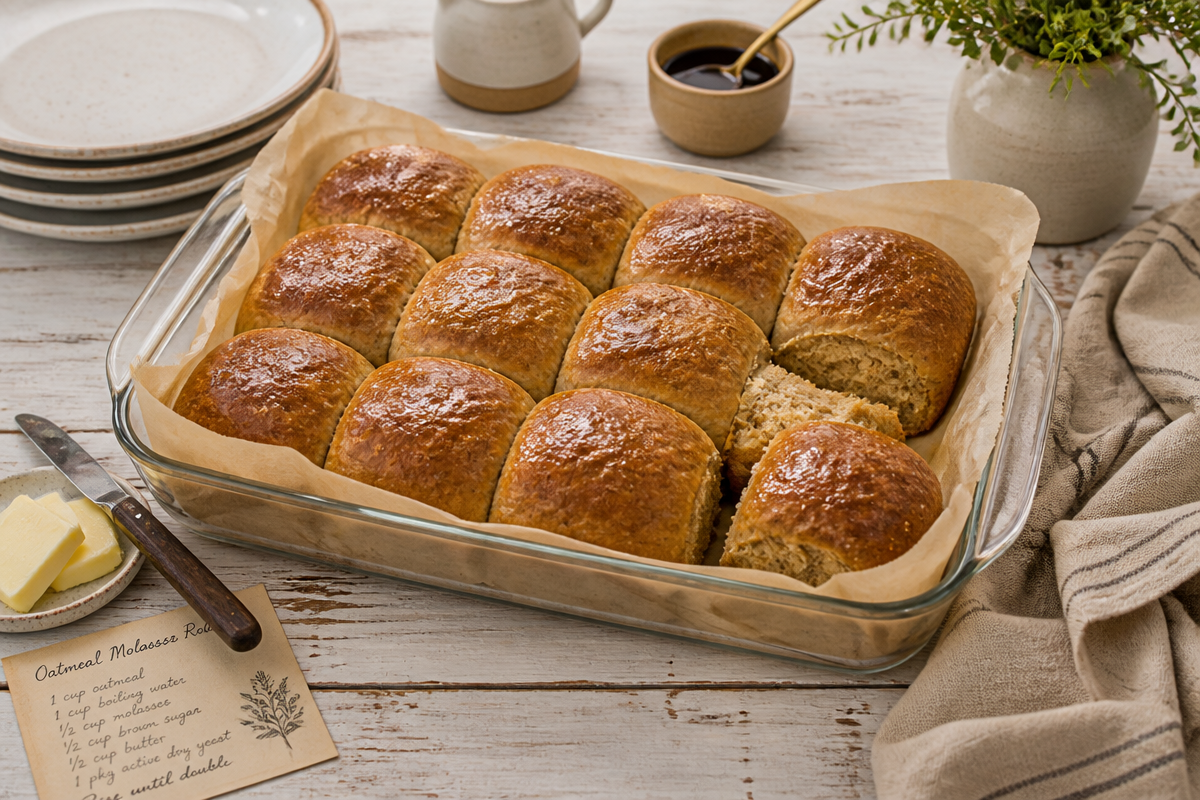 Oatmeal Molasses Rolls